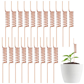 Acellegic copper plant stake close-up shows a sturdy 6-inch rod
