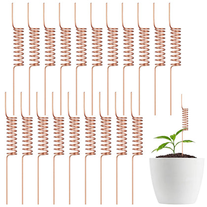 Acellegic copper plant stake close-up shows a sturdy 6-inch rod