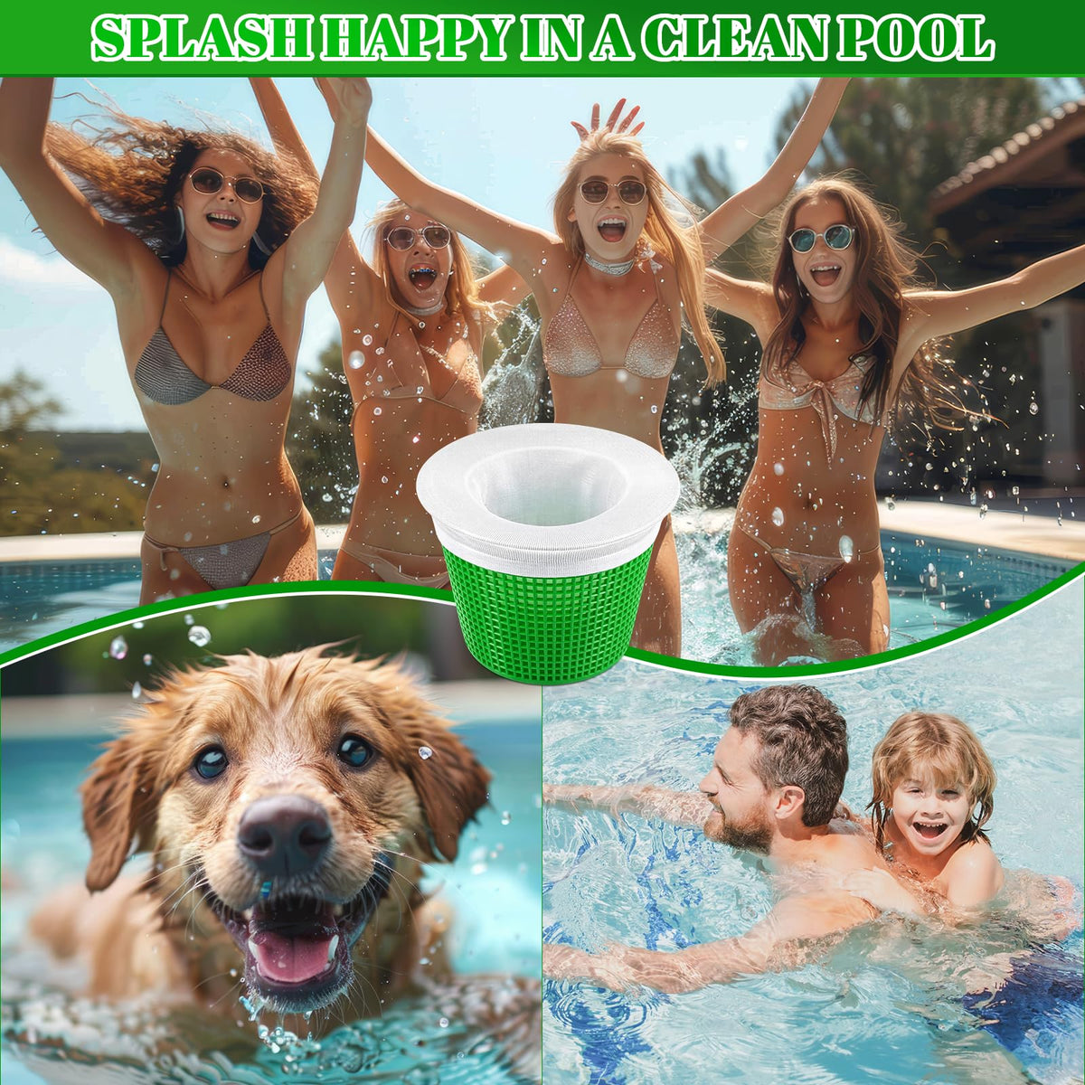 Acellegic pool socks are easy to install and replace.
