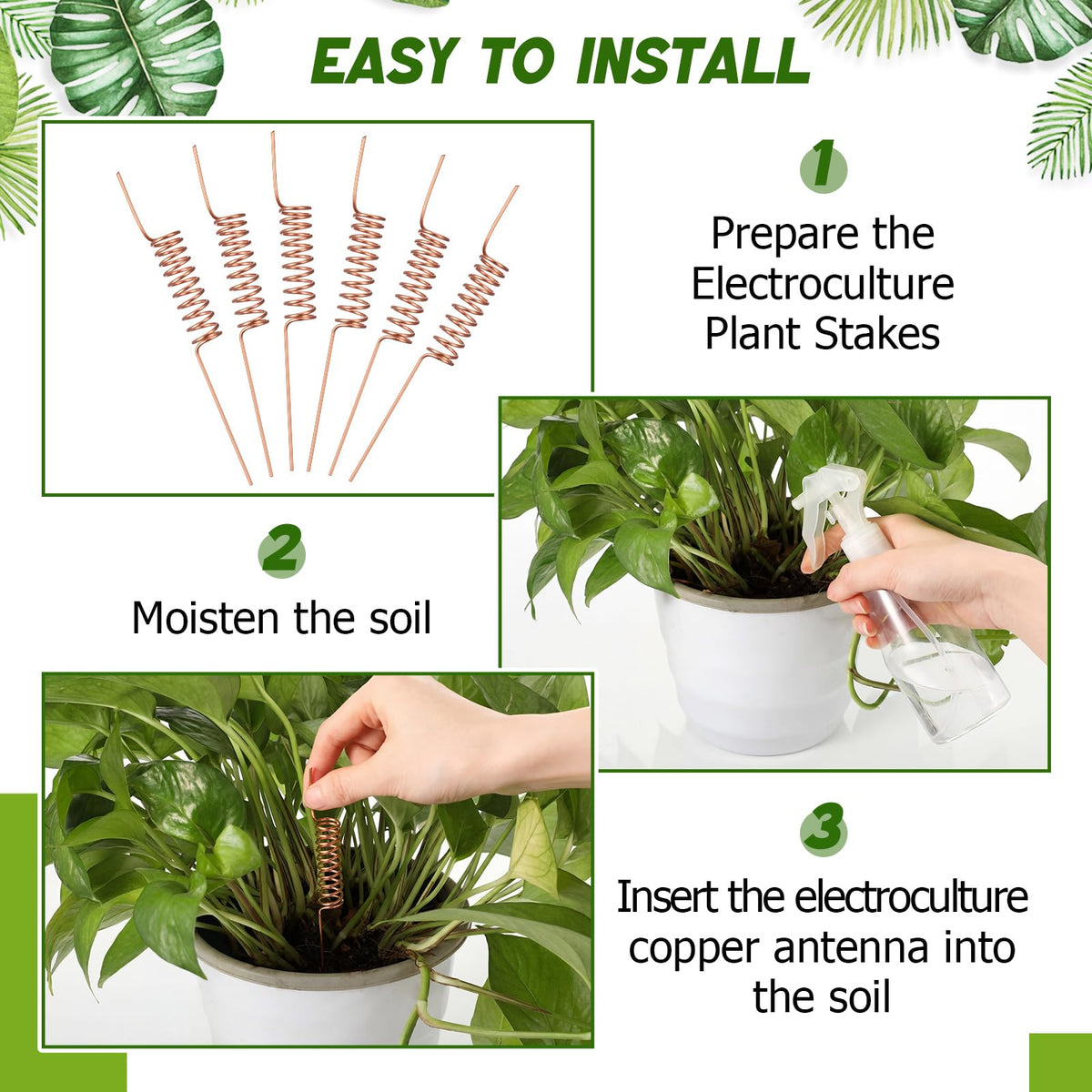 Acellegic electroculture antenna in garden suggests growth potential