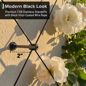Acemaker trellis stainless steel hubs for durable mounting