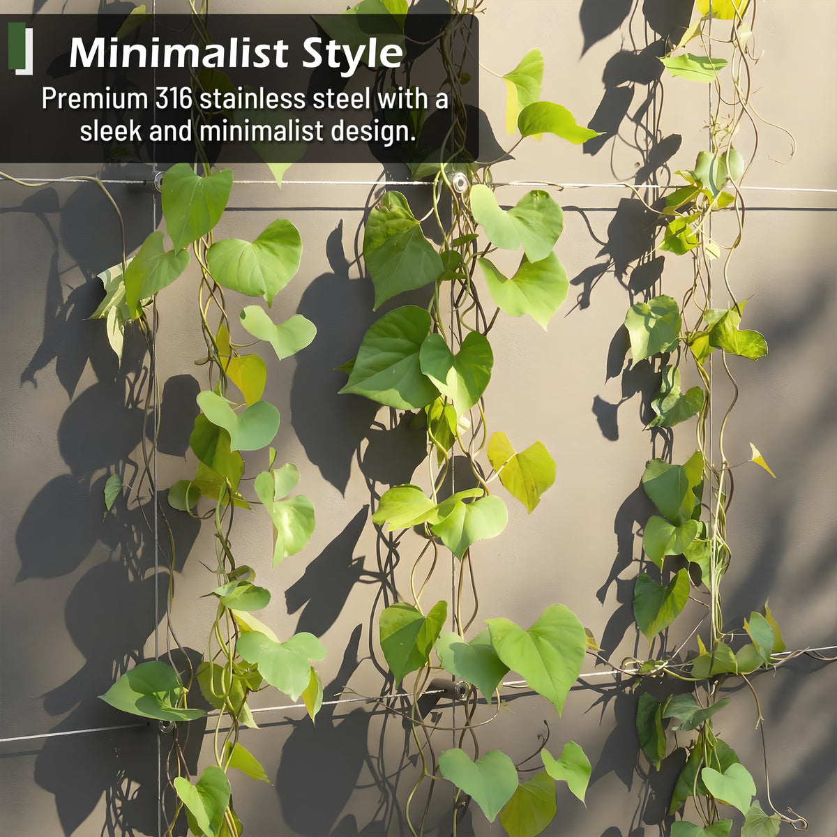 Acemaker wall-mount trellis design showing diamond patterns for versatile climbing plant layouts