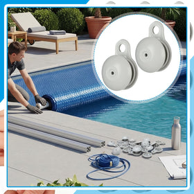 AceOrbit white clip works with many reels and tubing systems