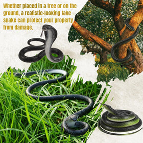 AceOrbit cobra side view enhances garden decor while deterring birds.