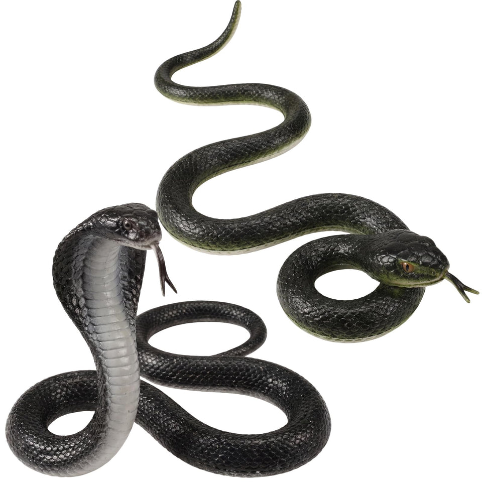 AceOrbit realistic cobra snake deters birds in your garden.