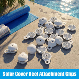 AceOrbit sturdy plastic reel clip resists sun and water for outdoor pools