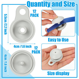 AceOrbit white reel clip blends with pool gear for discreet installation