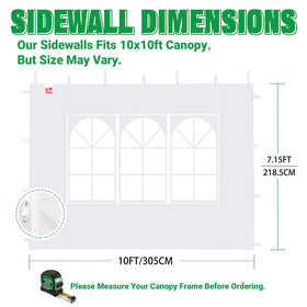 Three sidewalls per set create versatile event enclosures.