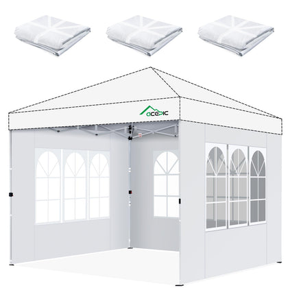 Acepic sidewalls with windows for 120x86 tent, privacy and outside view.