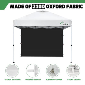 Acepic three piece sidewalls set supports flexible 10x10 configurations