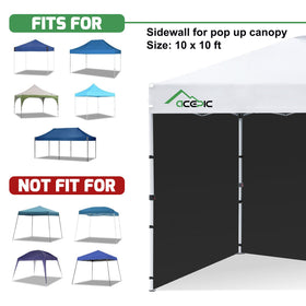Acepic weather shield sidewall guards against wind and drizzle in changing weather