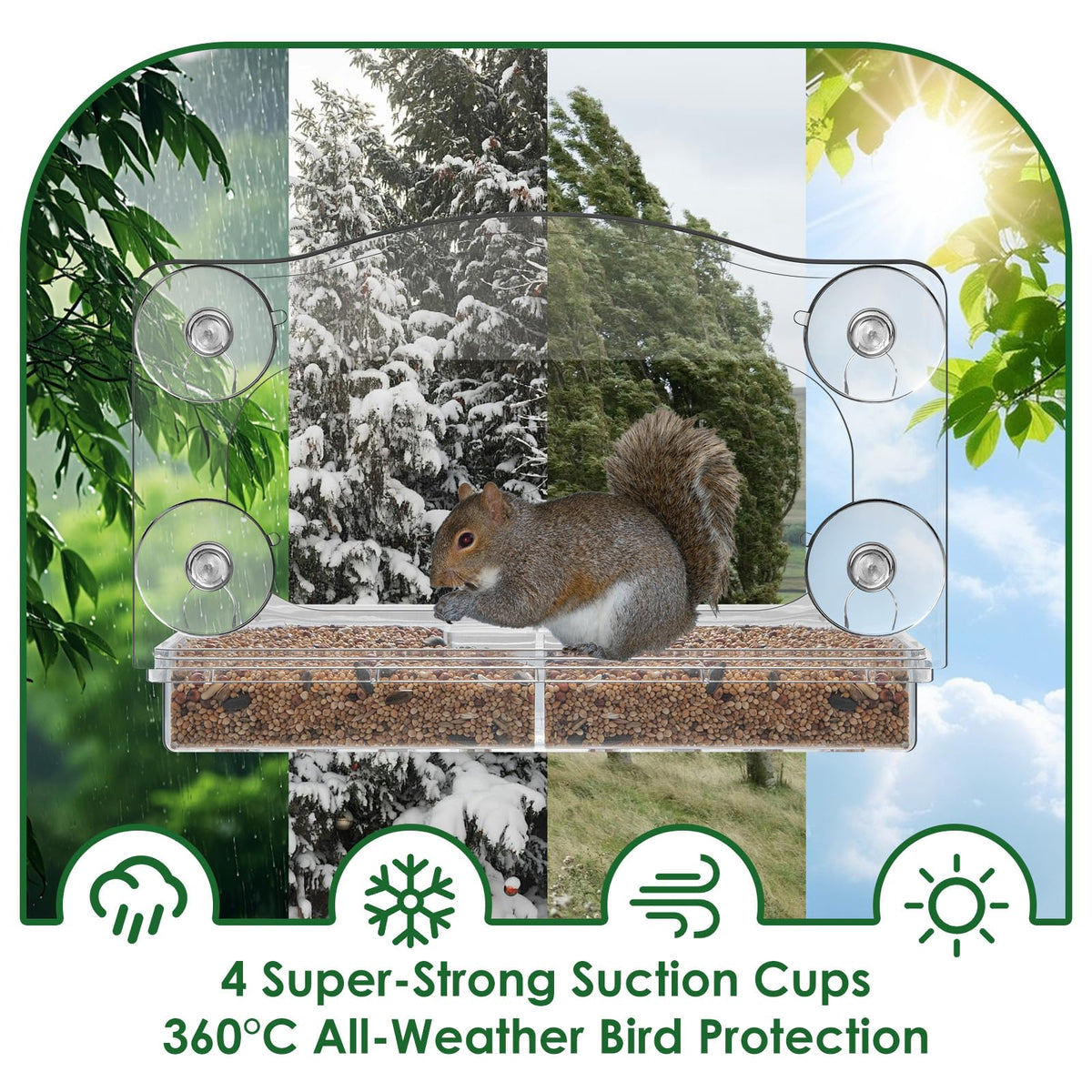 ACEROMT durable one-piece construction designed for year-round outdoor use