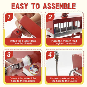 Achicklead detachable-legs enable easy positioning and stable standing on uneven ground.