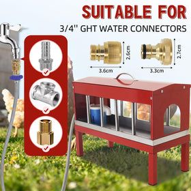 Achicklead easy-clean-poultry-waterer simplifies maintenance with removable parts for thorough cleaning.