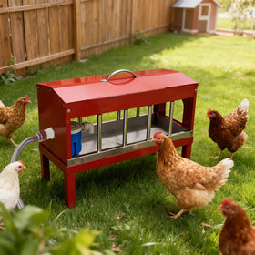Achicklead stainless-steel-water-dispenser offers durable, easy-clean reliability for daily poultry watering.