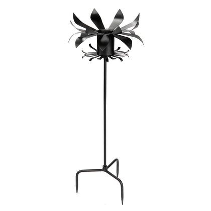 Achla Designs Petals Gazing Globe Stand elevates a globe in the garden, a durable focal piece.