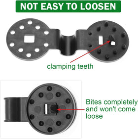 Achouray clip close-up reveals barb design for secure grip on tarps and nets