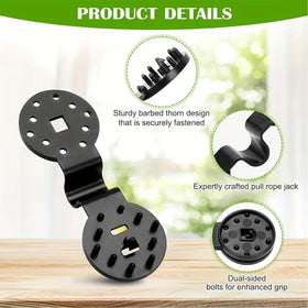 Achouray quick-release clip enables one-handed attachment and removal