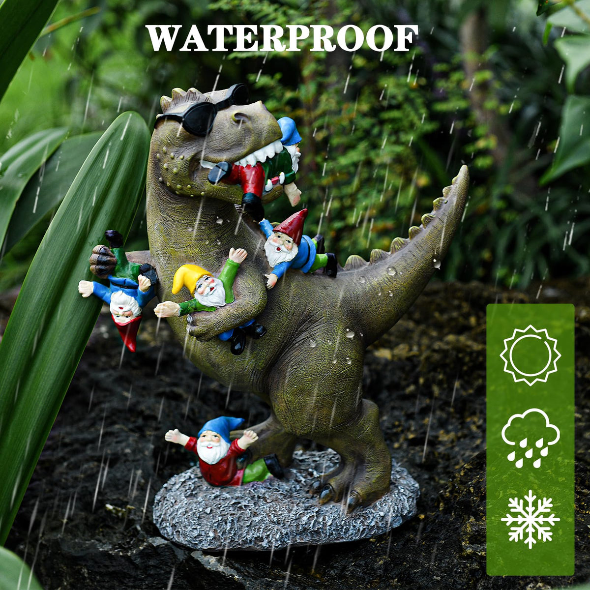 ACHYHAVIN large garden statue fits yards, balconies, and corners with whimsy.