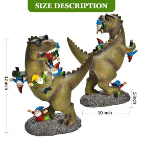 ACHYHAVIN sculpted garden art invites playful interaction between characters.