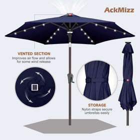 AckMizz navy blue canopy enhances outdoor spaces.