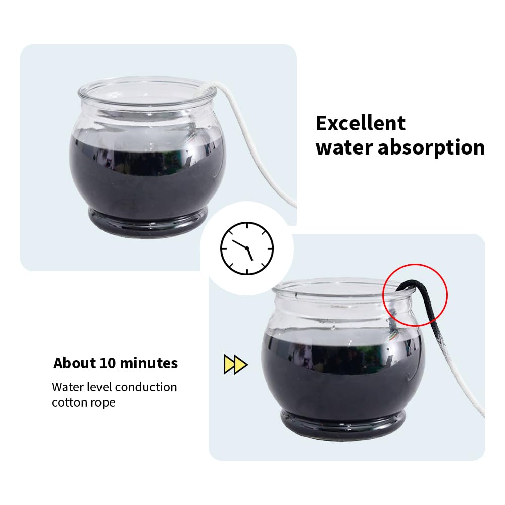 Acoeitl wick knot adjustment controls moisture flow.