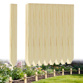 Acostop 12.6-inch pine stake with varnish coating for durable garden edging.