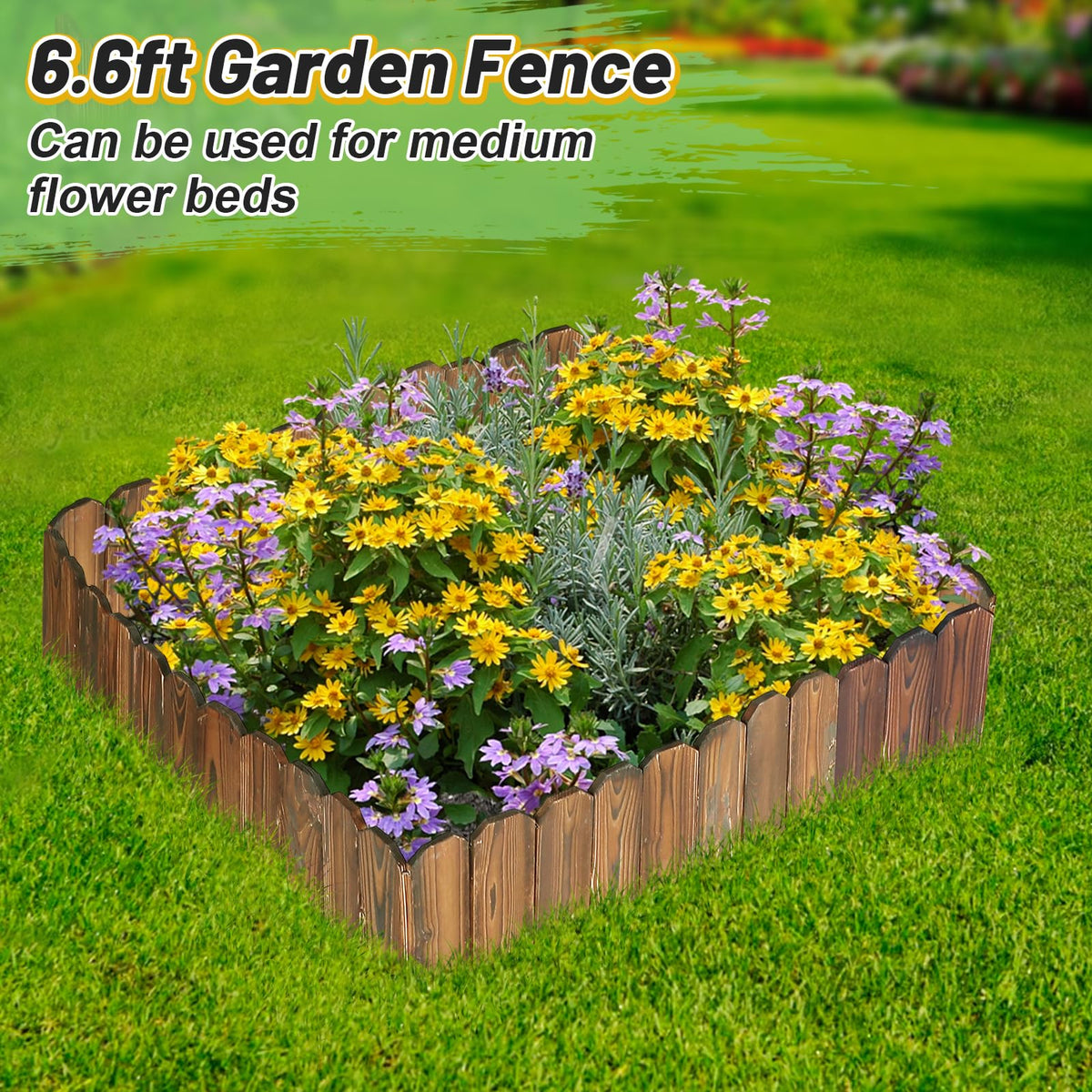 Acostop ground-insertable border is easy to install along paths and patios