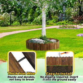 Acostop iron-wire connection detail ensures a secure edge.