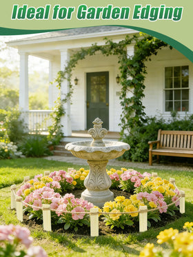 Acostop reinforced pine wood stake offers stable garden boundary layout.