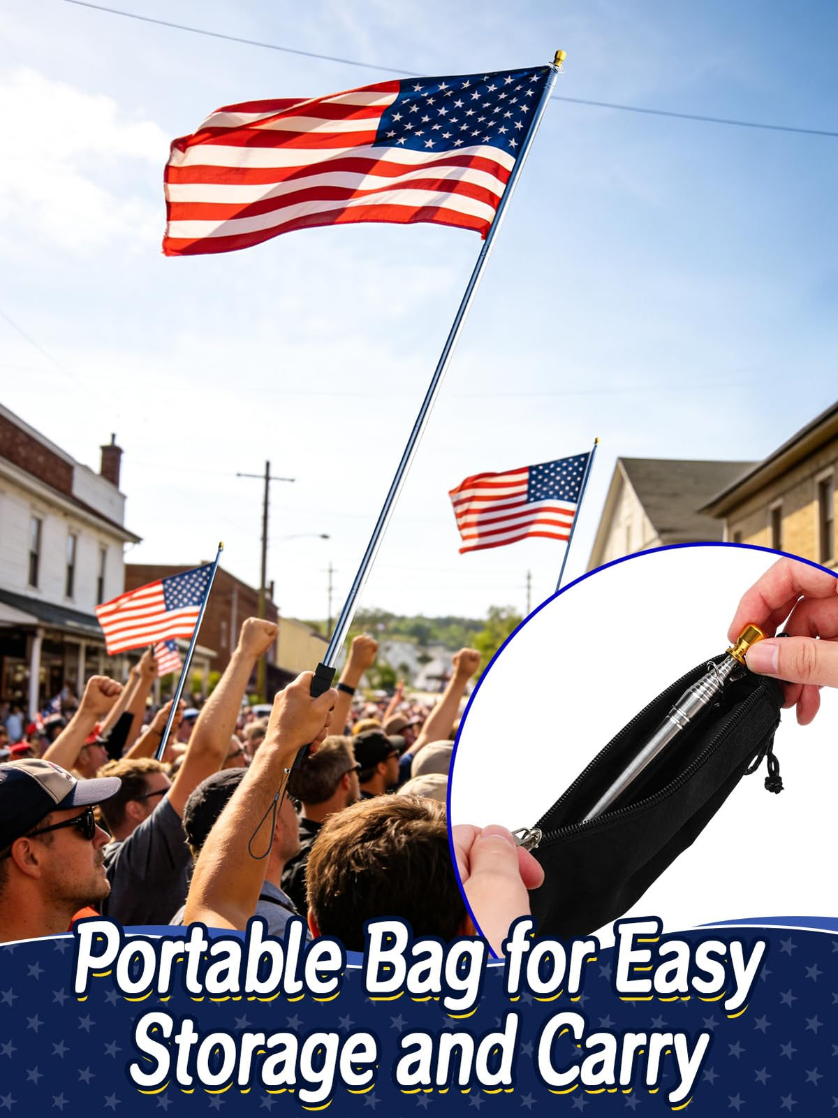 Acostop stainless steel flag pole body delivering durable outdoor support