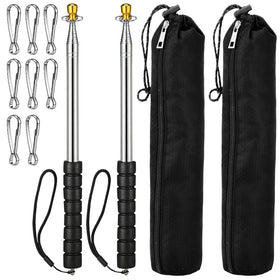 Acostop telescoping flag pole 8.2 ft assembly for quick setup at events