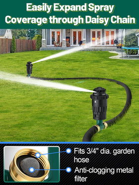 Acostop two-pack irrigation system for medium to large yards.