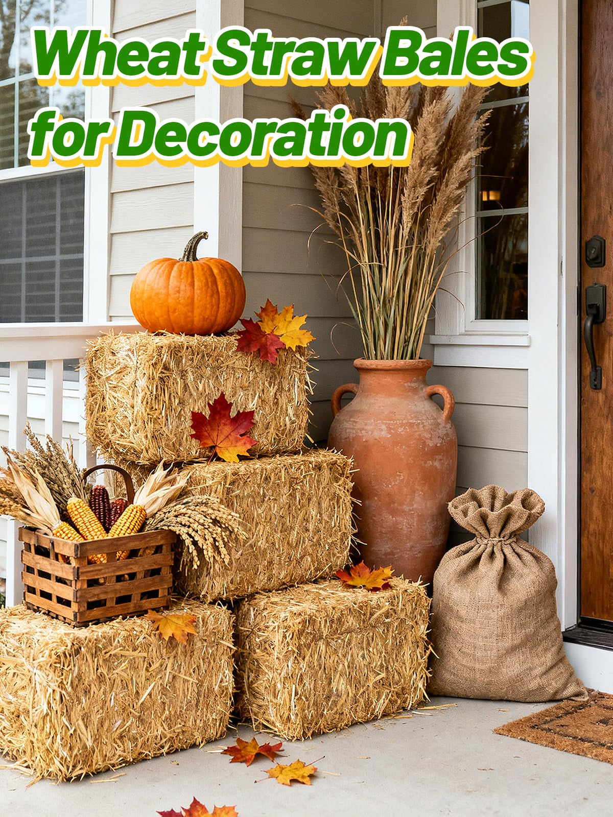 Acostop wheat straw for cozy cat and dog shelters provides clean bedding