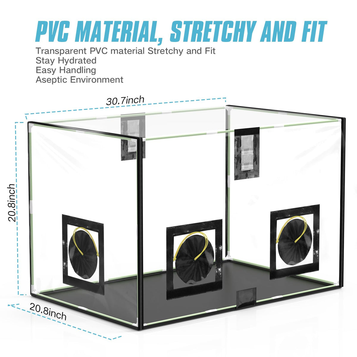 ACOVER box convection ventilation from front and rear improves air exchange
