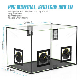 ACOVER box convection ventilation from front and rear improves air exchange