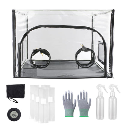 ACOVER large still air box for mushrooms with clear view for clean cultivation