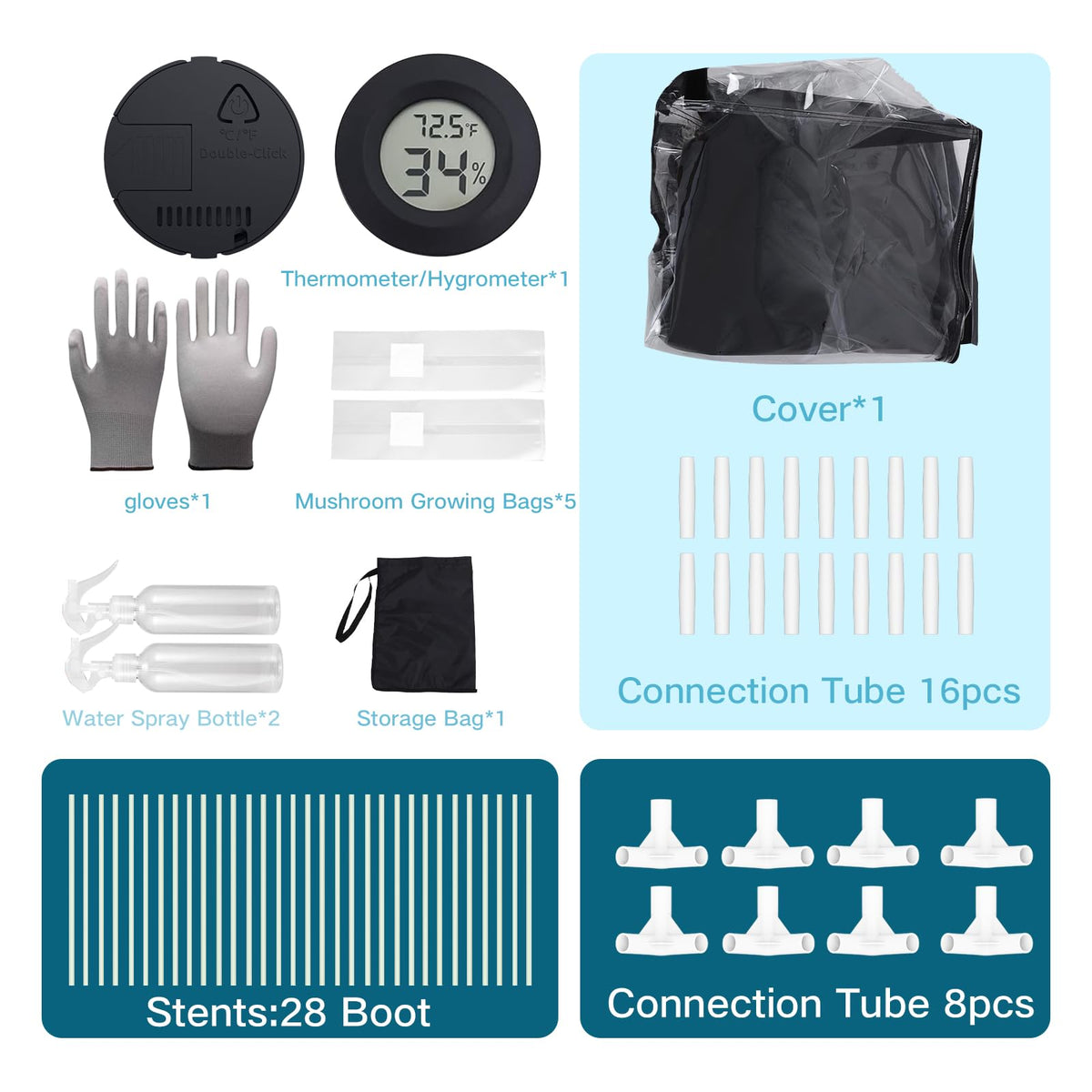 ACOVER complete kit with bags, gloves, and meters
