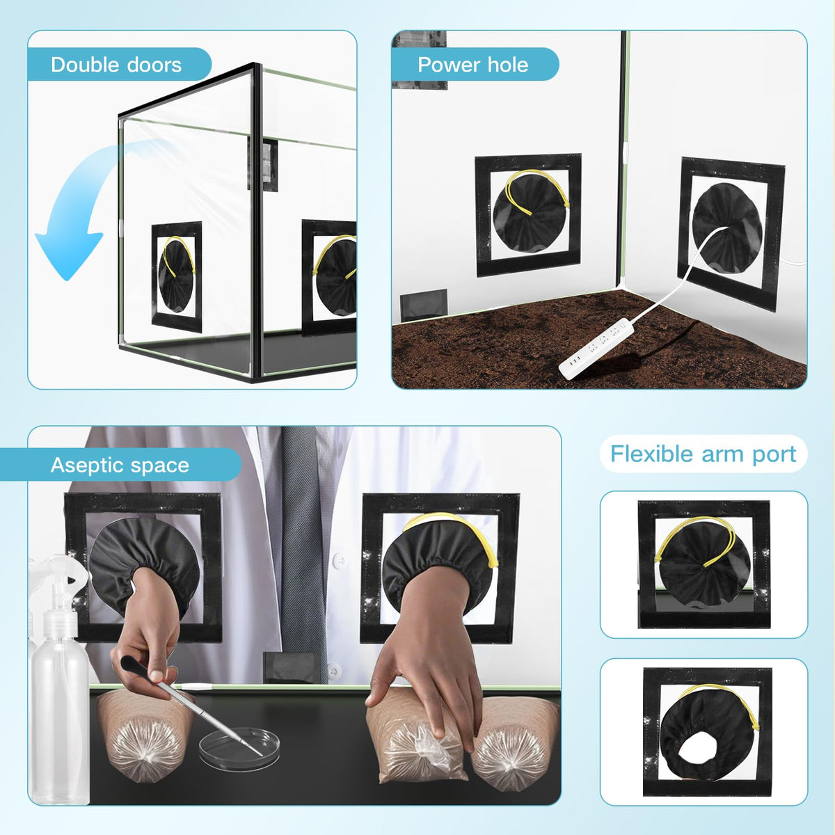 ACOVER durable fiber-tube and PVC frame for reliable setup