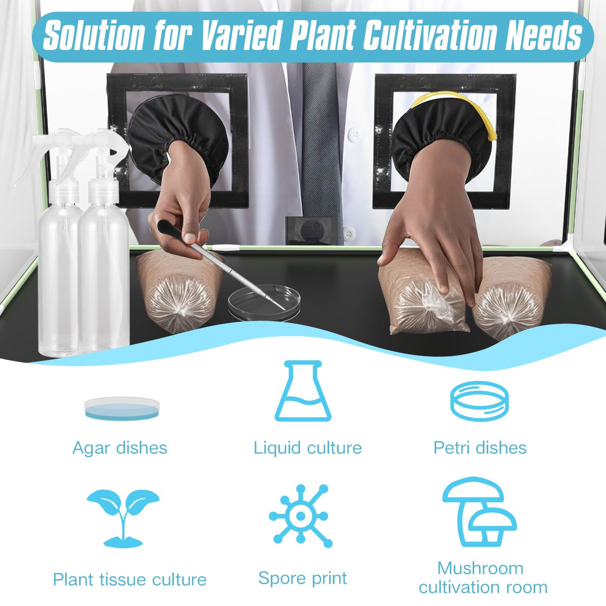 ACOVER large grow tent walls offer easy cleaning and sterilization