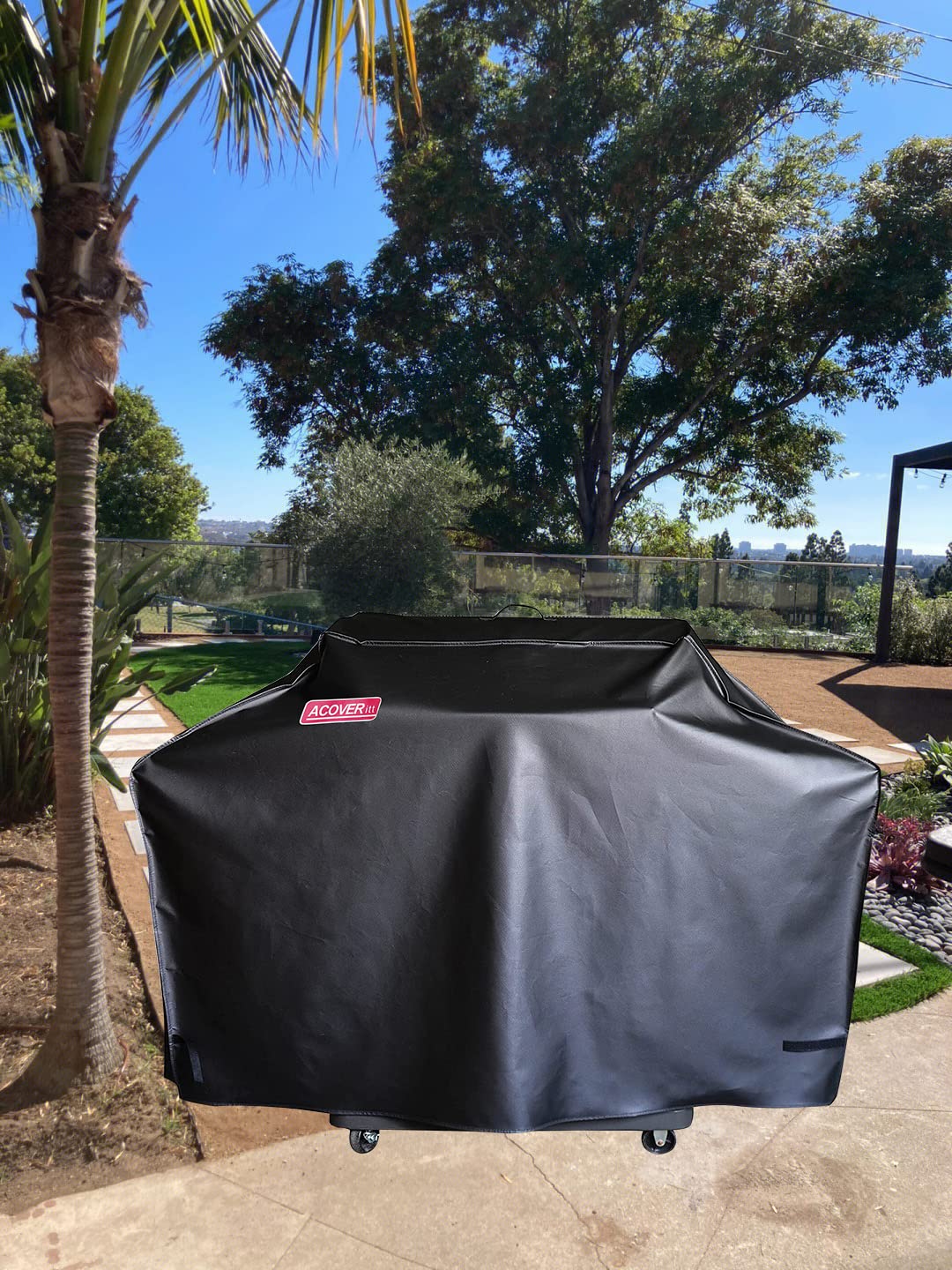 Acoveritt adjustable bottom straps secure the cover against gusty outdoor winds