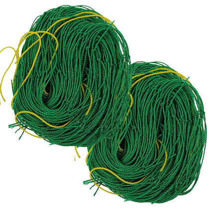 Acronde garden trellis netting supports cucumber vines with sturdy nylon construction.