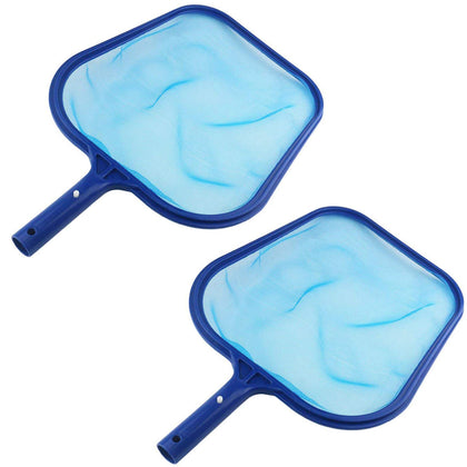 Acronde leaf skimmer net 2pcs 17x11 in, ready for quick debris pickup.