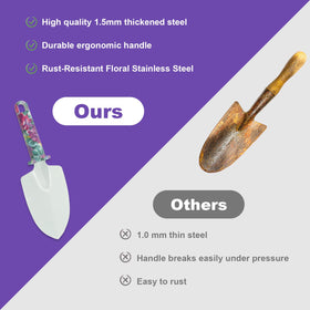 ACRSIKR weeding knife for clean edge work around plants.