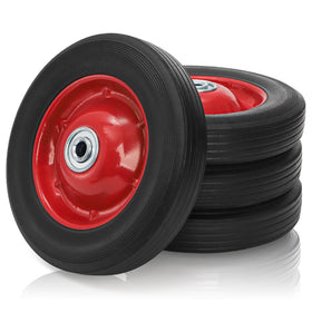 Acshio solid rubber tires 8in for quick, durable cart replacements.
