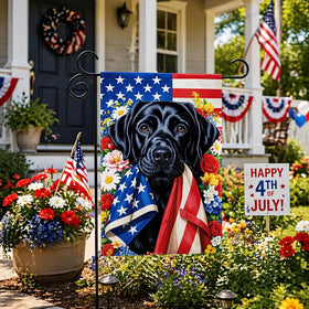 ActFirst rose bouquet design brightens curb appeal on a 12x18 garden flag.