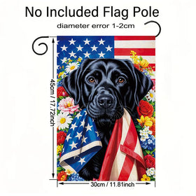 ActFirst US flag scarf detail highlighting red rose bouquet in patriotic decor.