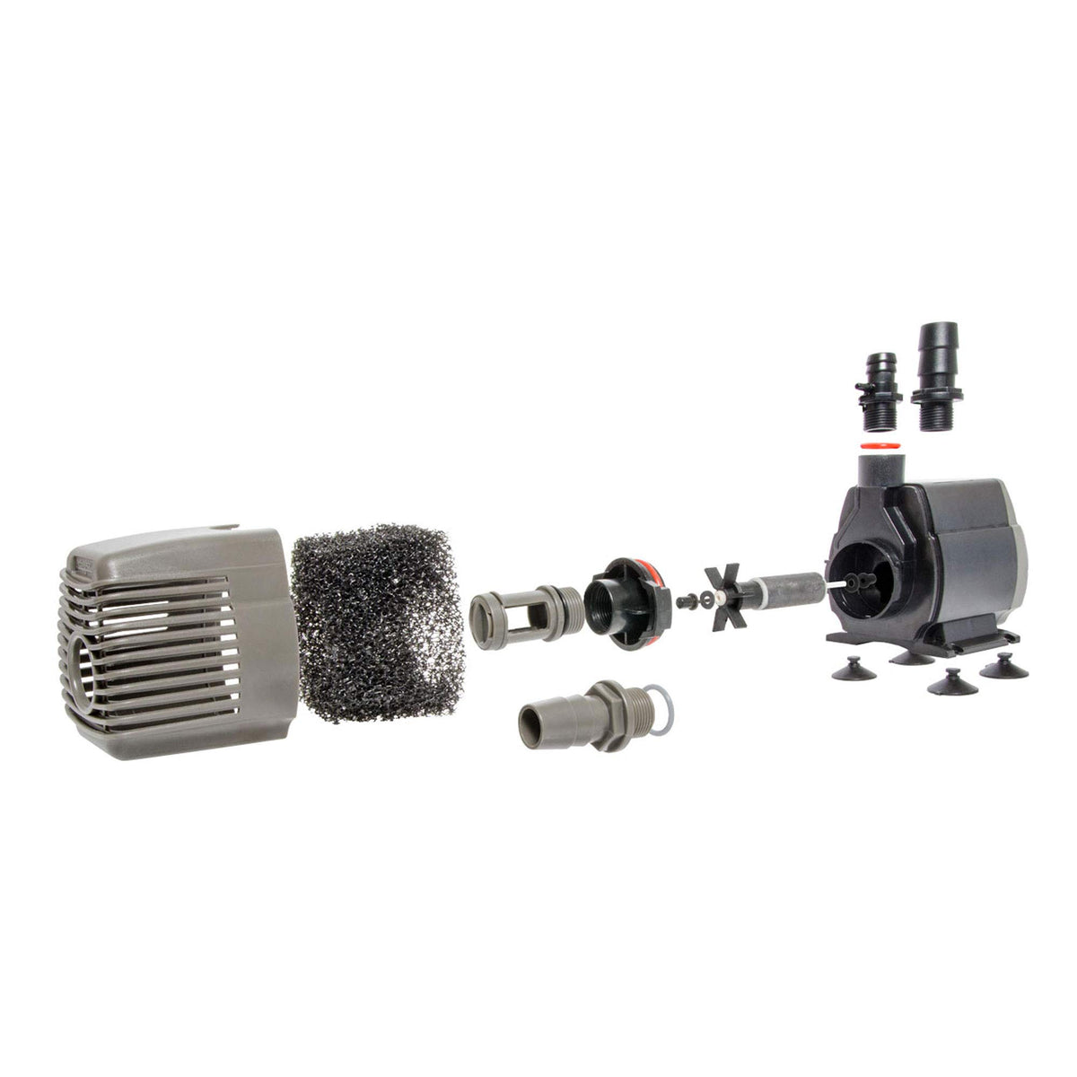 AAPW1000 pump installed in a reservoir demonstrates inline use for versatile setups