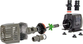 Active Aqua rubber-mounting-feet reduce vibration for quiet operation