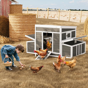 ActiveTrail 56 inch coop ideal for backyard farming and family friendly poultry care.